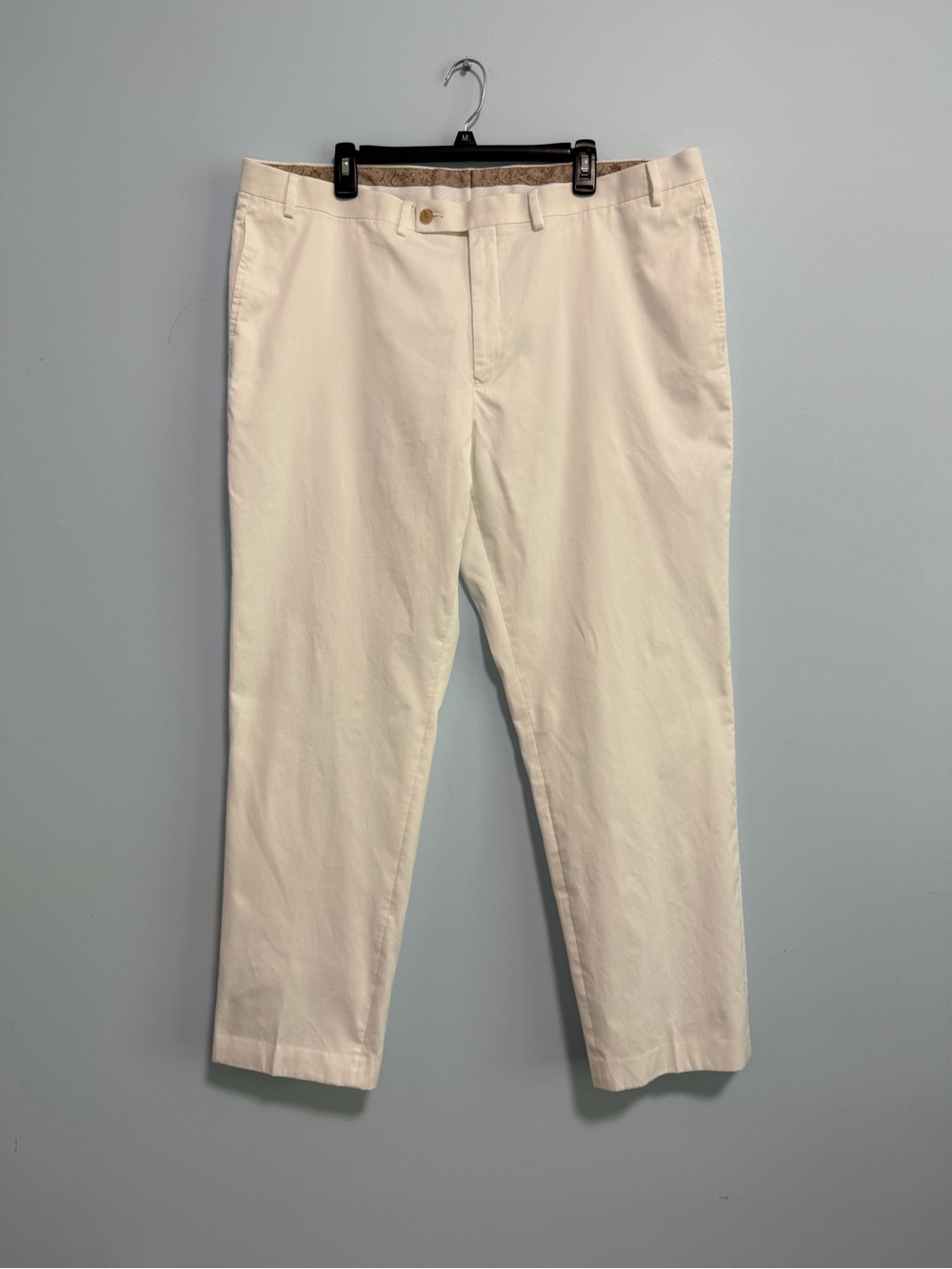 Lauren Ralph Lauren‎ Men’s 100% Cotton White Lined Pants Size 42Wx32 L